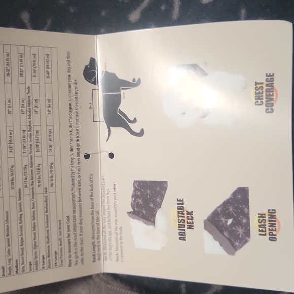 Ultra Paws Dogatog Soft Fleece Yoga Starry Star Snowflake Medium Jacket 20" - Picture 5 of 7